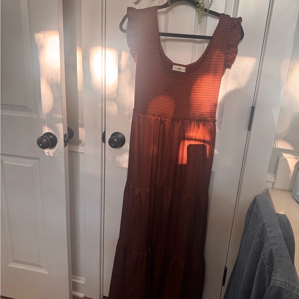 NATURAL LIFE Rust Maxi Dress